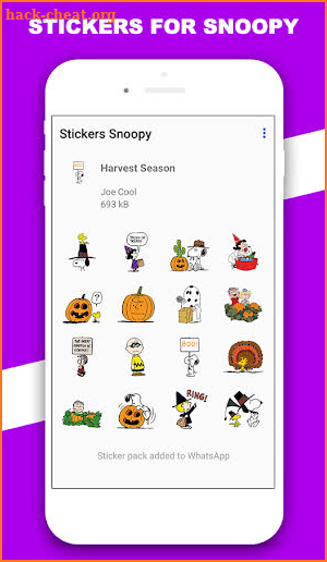 Snооpу Stickers For Christmas - WAStickerApps screenshot