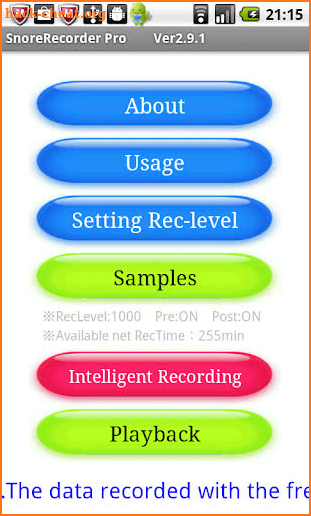 Snore Recorder Pro screenshot