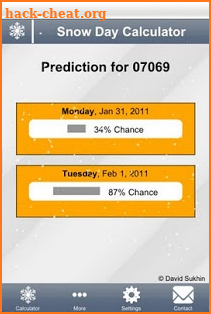 Snow Day Calculator screenshot