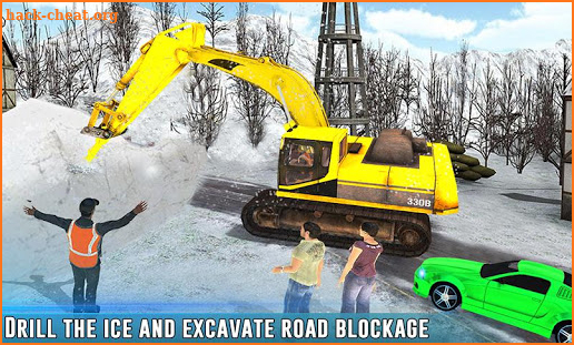 Snow Driving Rescue Plow Excavator Crane Operator screenshot