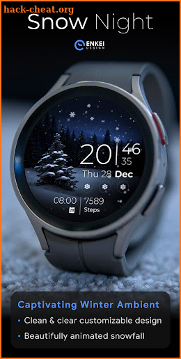 Snow Night - watch face screenshot