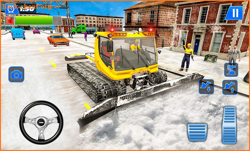 Snow Plow Winter City 2020: Clean The Road Ice screenshot