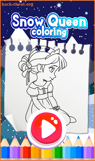 Snow Queen Coloring Games screenshot