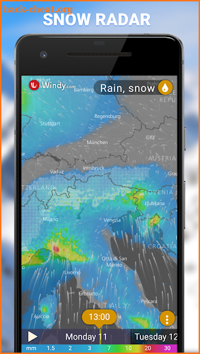 Snow Report - Animated Maps & Weather Forecast screenshot