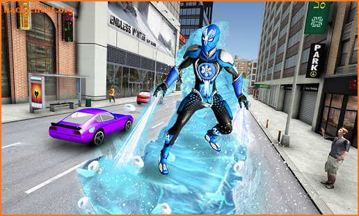 Snow Storm Super Human: Flying Ice Superhero War screenshot