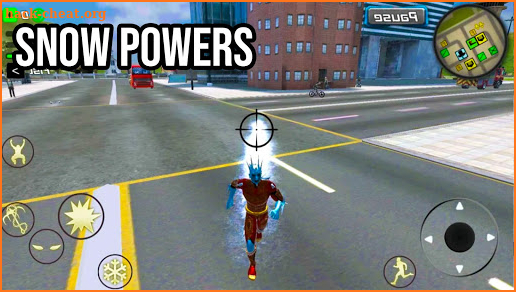 Snow Storm Superhero Game screenshot