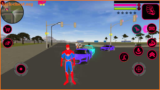 Snow superhero Storm Robot police Rope Hero screenshot