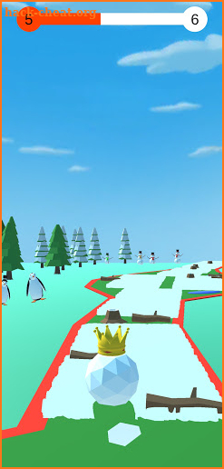 Snowball Race screenshot