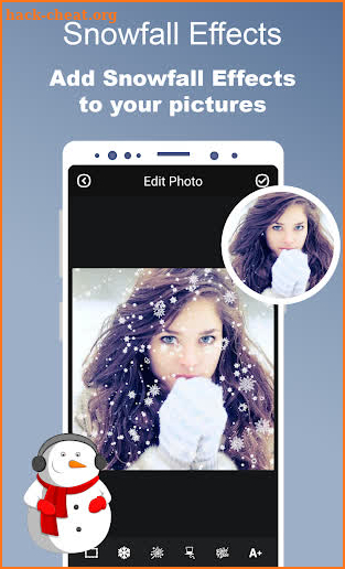 Snowfall Editor - Snowfall Photo Effects screenshot