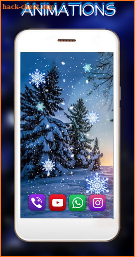 Snowfall Winter live wallpaper screenshot