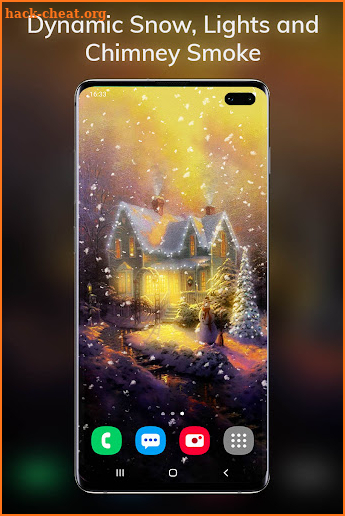 Snowfalling Live Wallpaper screenshot