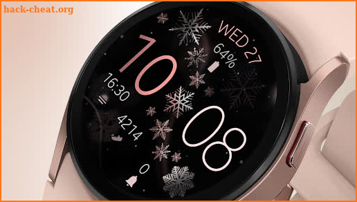 Snowflake Winter Watch Face screenshot