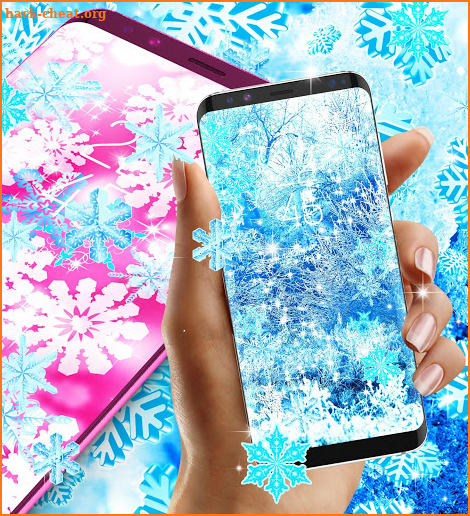 Snowflakes live wallpaper screenshot