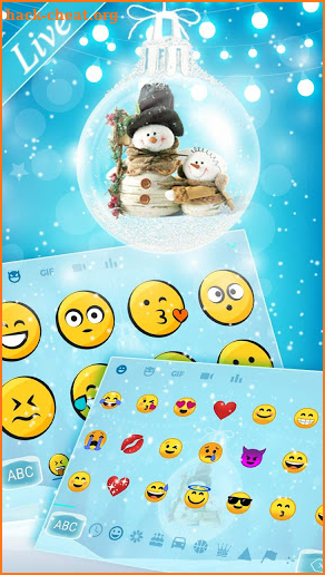 Snowman Keyboard Theme screenshot