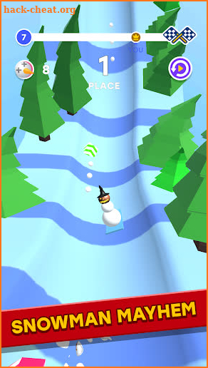 Snowman Race 3D PRO screenshot