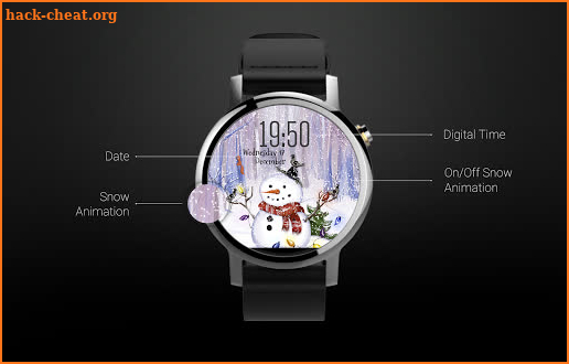 Snowman ⛄ Free Watch Face screenshot