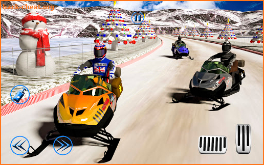 SnowMobile Racing Fever- Christmas Eve Fireworks screenshot