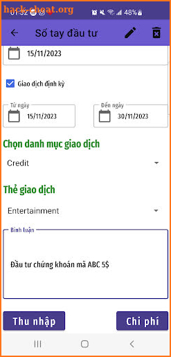 Sổ Tay Đầu Tư screenshot