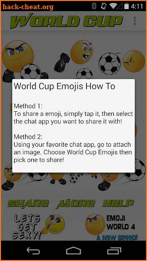 Soccer Emojis by Emoji World ™ screenshot