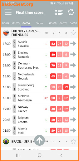 Soccer Predictions screenshot