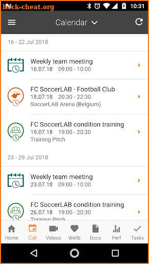 SoccerLAB Player screenshot