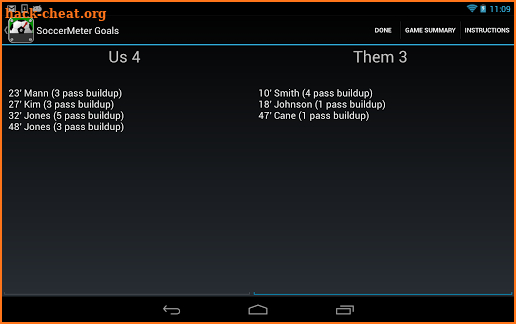 SoccerMeter screenshot