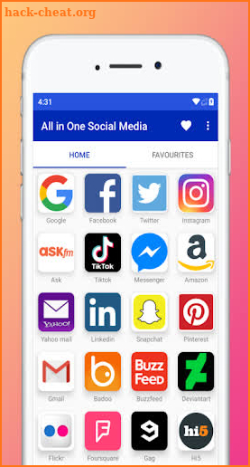 Social Media Apps All in One Social Networks App screenshot