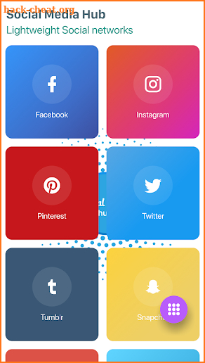 Social Media Hub - 10 Social Networks in One App screenshot