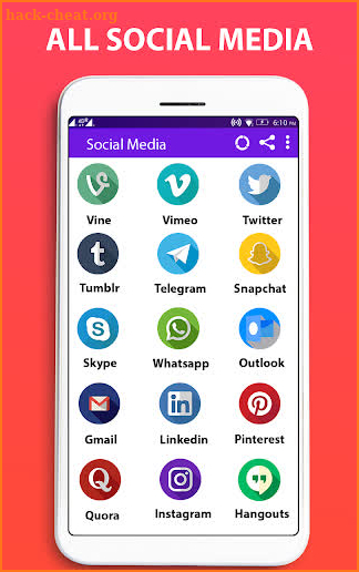 Social Media Networks & Social Networking App screenshot