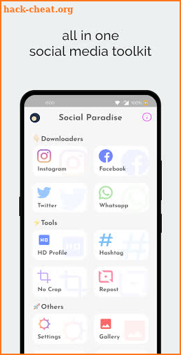 Social Paradise - All in one social media tool screenshot