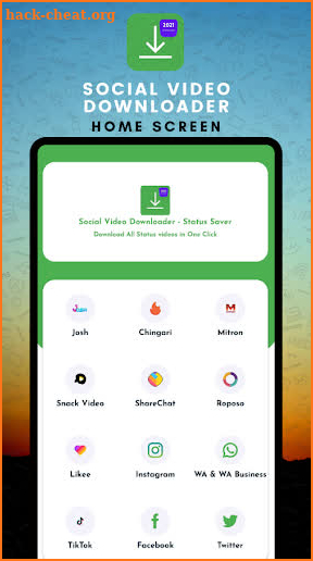 Social Video Downloader App - Status Saver 2021 screenshot