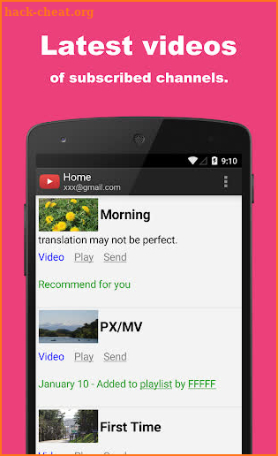 SocialLine for YouTube screenshot