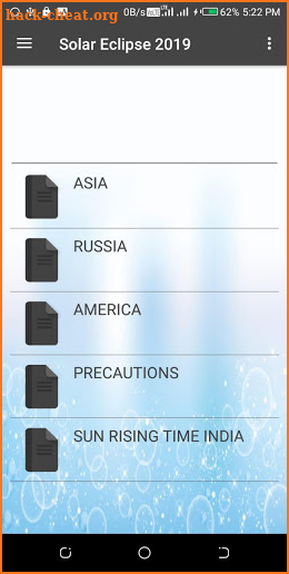 Solar Eclipse 2019 All Countries Timing screenshot