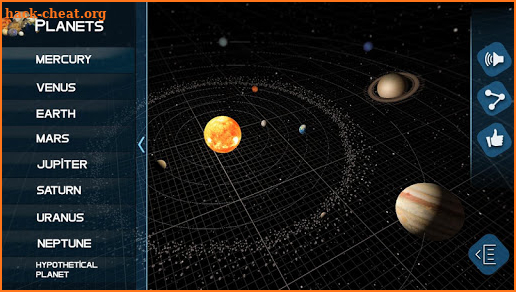 Solar system planet:  3D Universe Simulator screenshot