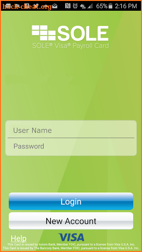 SOLE® Paycard 2.0 screenshot