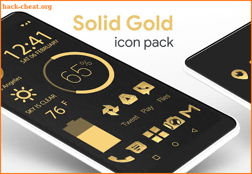 Solid Gold - Icon Pack (Pro Version) screenshot