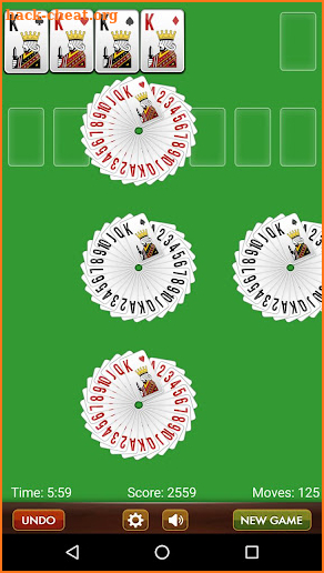 Solitaire screenshot