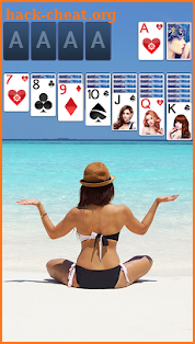 Solitaire Beach Yoga Theme screenshot