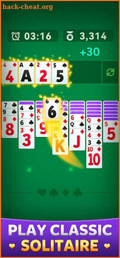 Solitaire-Clash Win Cash Hint screenshot