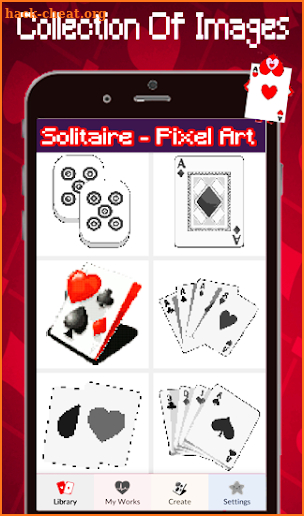 Solitaire Color By Number-Pixel Art: Coloring Book screenshot