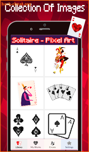 Solitaire Color By Number-Pixel Art: Coloring Book screenshot