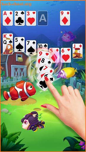 Solitaire Fish Klondike Card screenshot