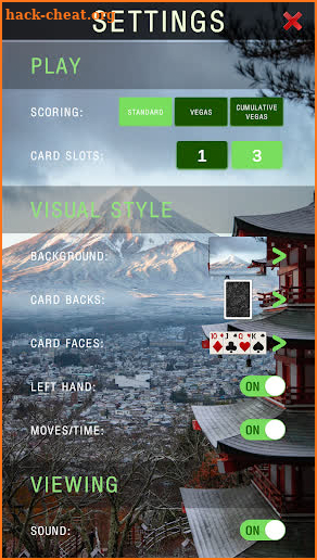 Solitaire Klondike: Japan Trip screenshot