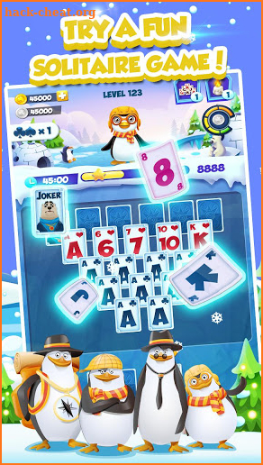 Solitaire Match Penguin Adventure screenshot