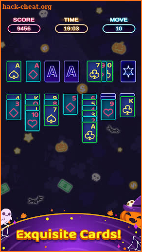 Solitaire Plus: Neon screenshot