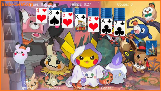 Solitaire Pokemon Theme screenshot