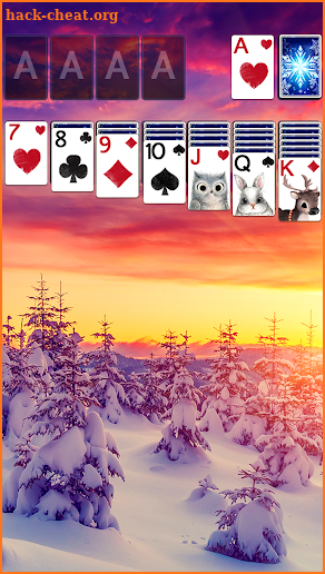 Solitaire Polar Sunrise Theme screenshot