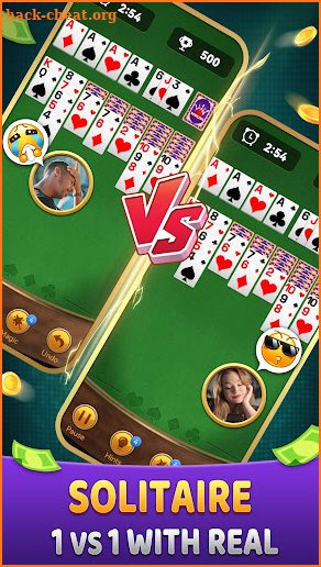 Solitaire Showdown - Live game screenshot