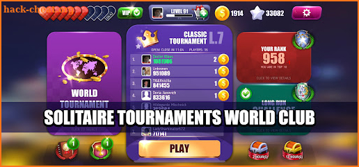 Solitaire Towers Tournaments screenshot