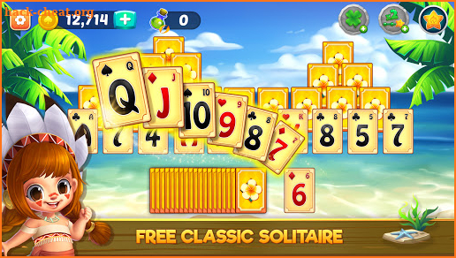 Solitaire Tripeaks Adventure - Paradise Island screenshot